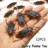 12pcs Realistic Simulation Toys Cockroach Scary Halloween Prank Funny Trick Toy