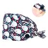 Fashion Printed Button Work Hat Casual Unisex Scrub Cap