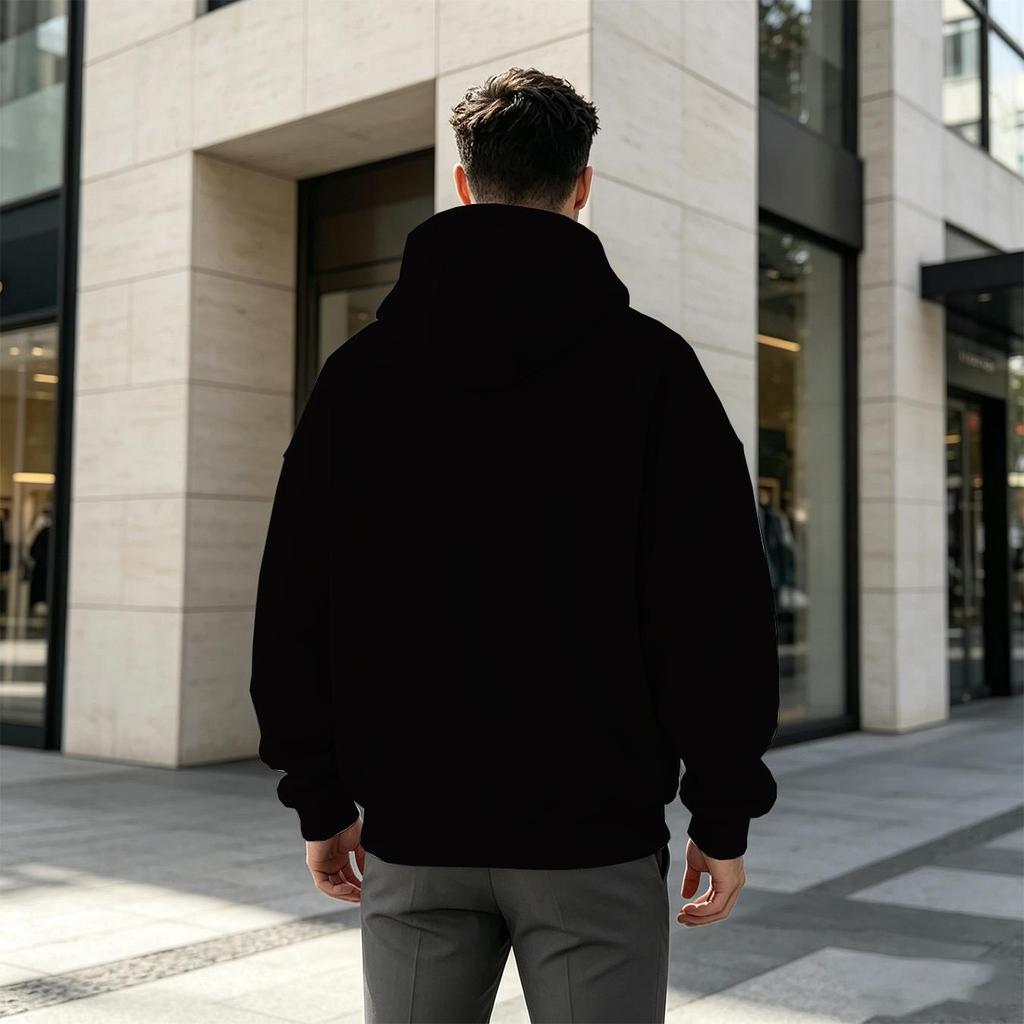 Men's 2D Graphic Hoodie Breathable Comfort Cotton, Relaxed Fit, Casual Daily Wear for Thanksgiving