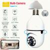 Bulb Security Camera with 360° Pan/Tilt, Two-Way Audio, Instant Video Streaming, Multi-Person Sharing, Cloud and SD Card Storage (not Included)