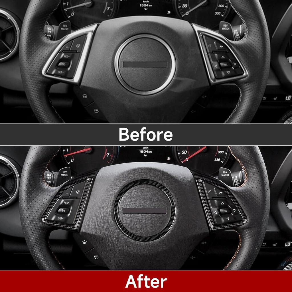 Car Sticker ABS Carbon Fiber Decal Interior Cover Trim for Chevrolet Camaro 2016 2017 2018 2024 Accessories