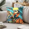 Naruto Uzumaki Pillow Case Sofa And Living Room Decorative Cushion Covers Dustproof And Miteproof Invisible Zipper