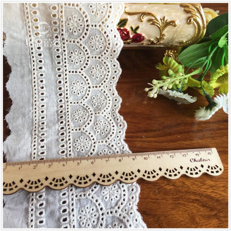 Хлопковое кружево Вышитое вышитое кружево Кружевные аксессуары Текстиль Делать шторы Хлопковая ткань Аксессуары для одежды Изделия ручной работы Ленты