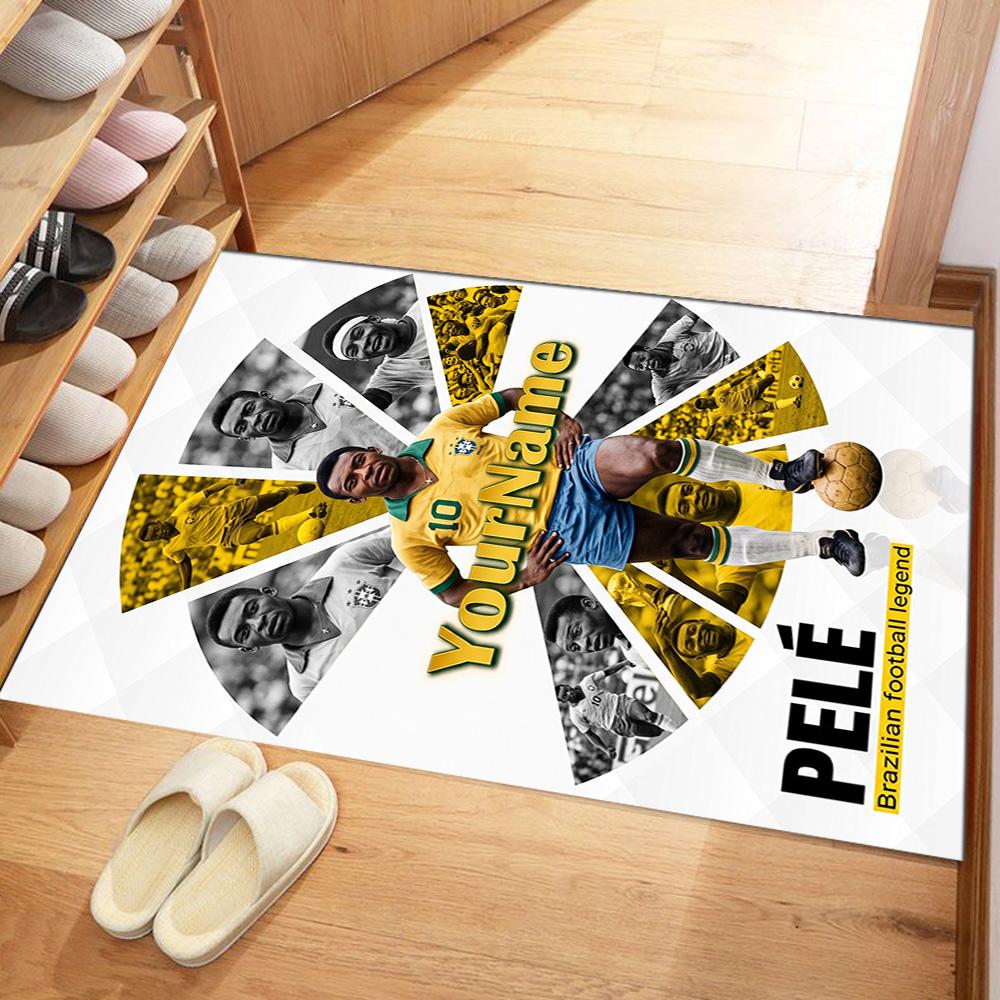 Star Player 1 Personalized Name Floor Mat Design for Foyer Outdoor Entryway Dormitory Antislip Carpet Anime Office Decor