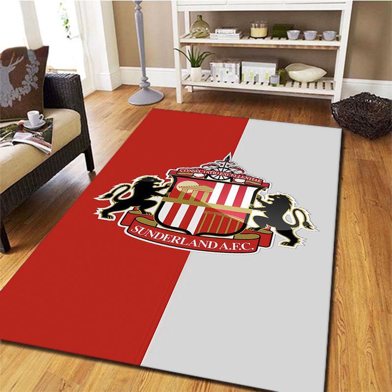 Sunderland Association Football Club Carpet Rug for Living Room Bedroom Home Sofa Decoration,Kids play Non-slip Floor Mat