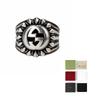 Gucci Interlocking Double G Pattern Vintage Distressed Matte 925 Silver Ring Unisex ring 728399J8400