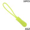 10 Pcs Zipper Pull Puller End Fit Rope Tag Replacement Clip Broken Buckle Fixer Zip Cord Tab Travel Bag Suitcase Tent