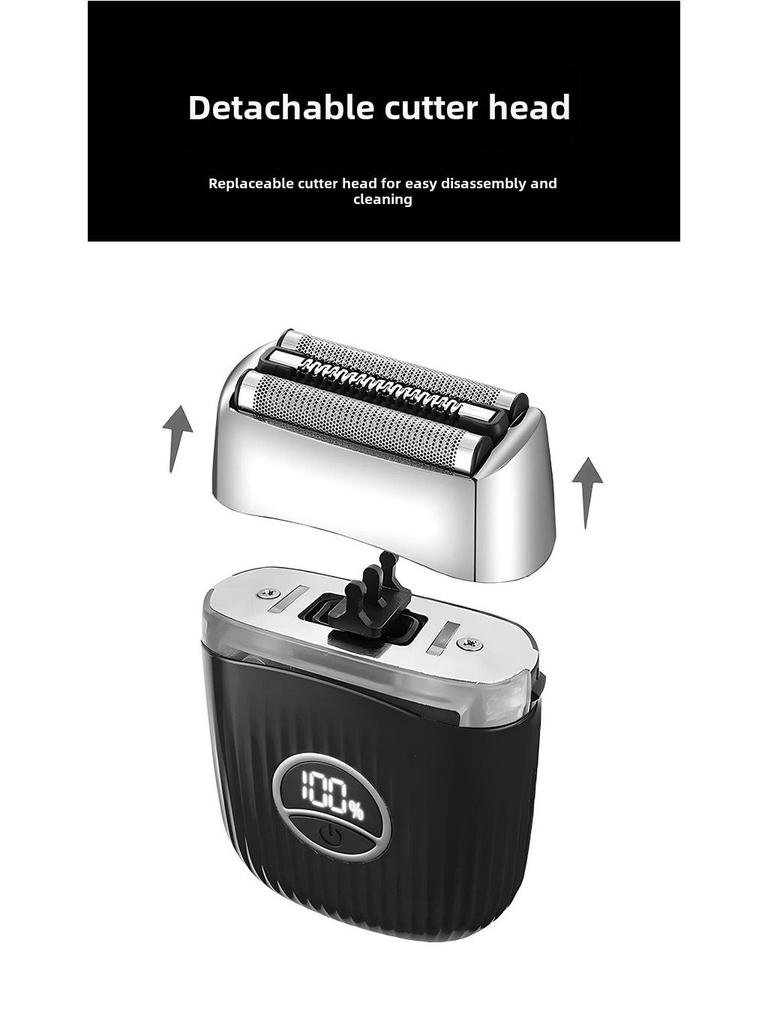 Мужская аккумуляторная моющаяся электробритва с тремя лезвиями