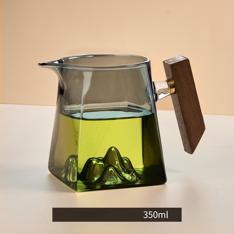 Чашка для чая 350 мл Pyrex Чайный набор Аксессуары Китайская чашка кунг-фу с ручкой Fair Cup Ручной работы чайник Фильтр Чайный набор
