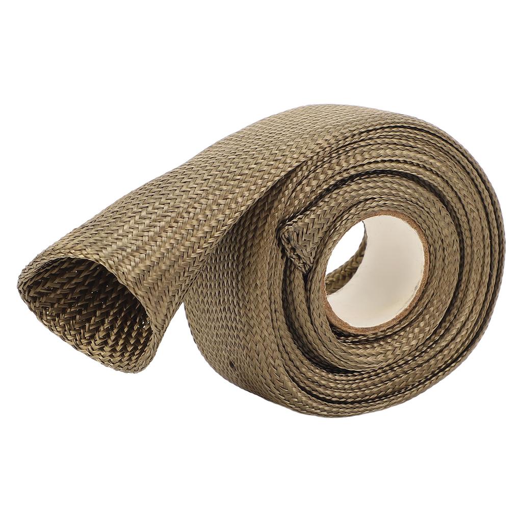 Автомобильный теплозащитный рукав 9,8 футов 0,75 дюйма из базальтового волокна, тканый, устойчивый к высоким температурам, топливный трубопровод H