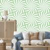Hippie wallpaper background white and mint for living room and bedroom 50x1000