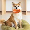 Dog Teething Ball Chew Toy Squeaky Indestructible Puppy Teeth Cleaning Toy Pet Dental Health Interactive Boredom Toy for Large Breed Dogs