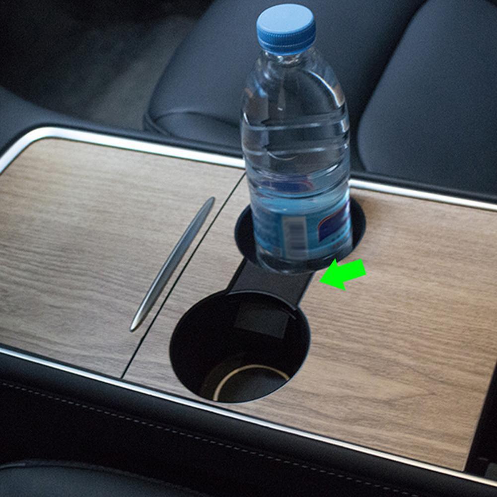 Автомобильные аксессуары, красный держатель для чашки на центральной консоли, вставка, стопорный зажим, ограничитель, аксессуары из АБС-пластика подходят для модели Tesla 3 Y