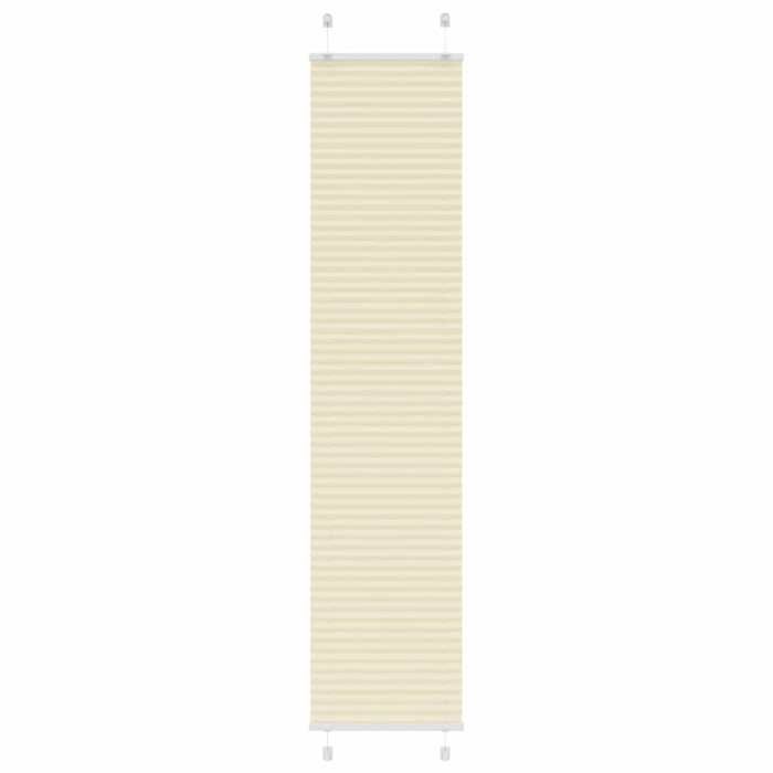 VidaXL Store Plissé Crème 45x200 Cm Largeur Du Tissu 44,4 Cm Polyester, Window Pleated Blind, Accordion Blind, Blind 4015302
