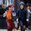 Хэллоуин Тыква и Череп Конфетный Мешок Trick or Treat Сумка-тоут для Детей Жуткий Мешочек для Подарков на Вечеринку Хэллоуин Игрушка Реквизит Аксессуар