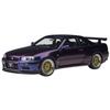 AUTOart 1/18 Scale Nissan Skyline GT-R (R34) V-Spec II BBS LM Wheel Version, Midnight Purple III, Finished Product