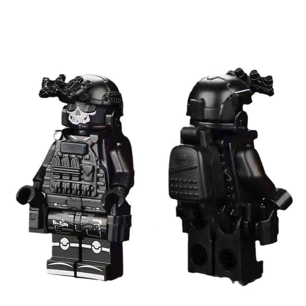 Современные военные SWAT Ghost Commando, фигурки солдат спецназа, полицейское оружие, строительный блок, игрушка, кирпич, рождественский подарок на День благодарения для детей