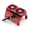 Motor Heatsink with Dual Cooling Fans Replacement for 1/5 Remote Control Model Car Big X 8S Kraton