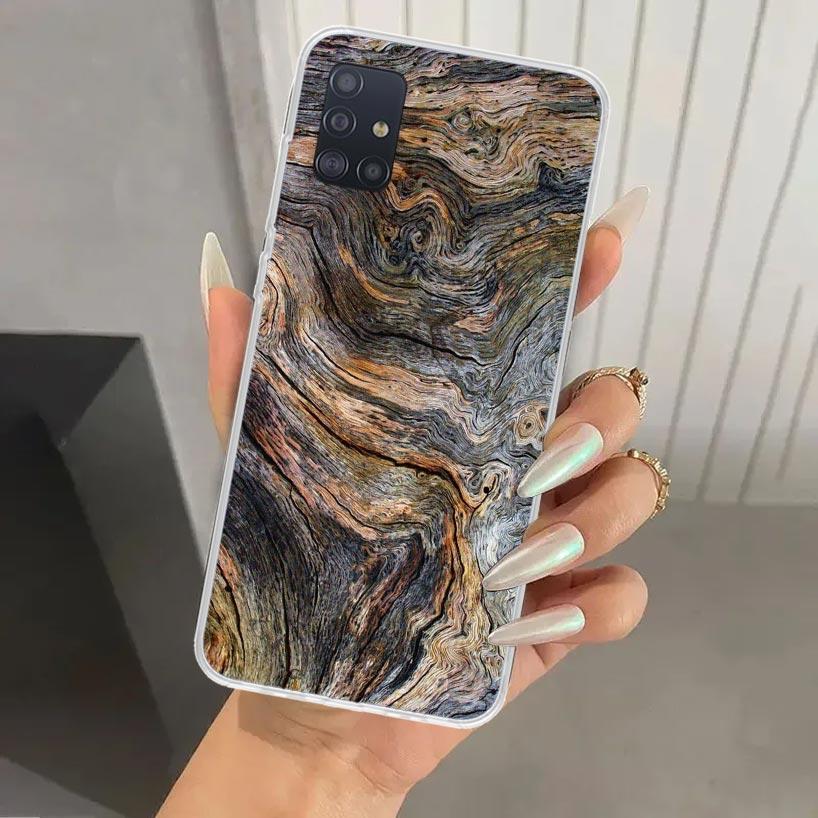 Деревянный узор Чехол для телефона для Samsung Galaxy A52 A32 A22 A12 A02S A50S A30S A10S Note 20 Ultra 10 Plus S10 A31 A20 A71 A72