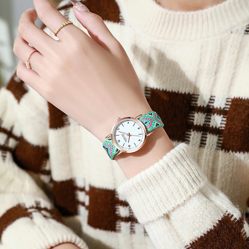 Новые модные персонализированные простые часы, женские часы, цифровые часы с ремнем и бабочкой