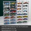 Витрина для моделей автомобилей Hot Wheels Шкаф-стеллаж для игрушечных машинок Пылезащитные и штабелируемые контейнеры для хранения автомобилей Прозрачные органайзеры