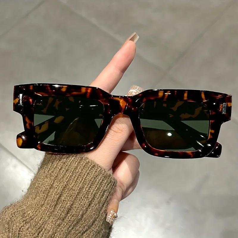 Luxurious Rectangle Sunglasses Uv400 Women Men Fashion Brand Designer Casual Sun Glasses Female Male Outdoor Driving Eyewear