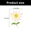 Intricate Daisy Flower Alloy Brooch Secure Pin For Dresses Coats Hats Bags Elegant Fashion Accessory Clothing Accessories
