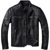 Chinese Size Vitnage Red Brown Men Leather Jacket Cowhide Leather Motorcycle Style Genuine Cow Jackets for Men Autumn
