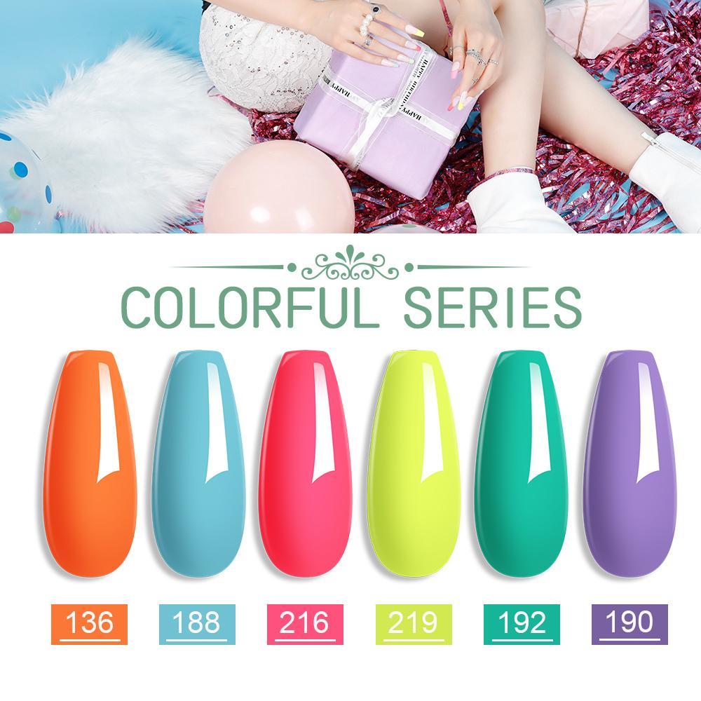 PHOENIXY 6 шт./лот набор гель-лаков разных цветов набор лаков для ногтей для маникюра DIY нейл-арта салона красоты