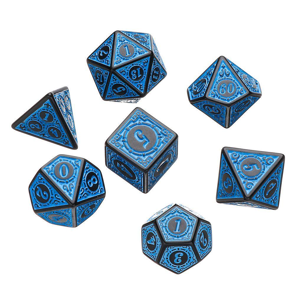 D12 D20 Для TRPG DND 7-гранный Набор кубиков Игровой аксессуар Радужный блеск