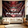 Custom Name Personalized Liverpool FC Print Tapestry, Wall Art Decor, Bedroom, Dorm, Apartment, LivingRoom, Party Backdrop, Gift for Birthday