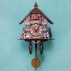 Cuckoo Clock Wall Clock Handicraft Vintage Wooden Cuckoo Tree House Clock