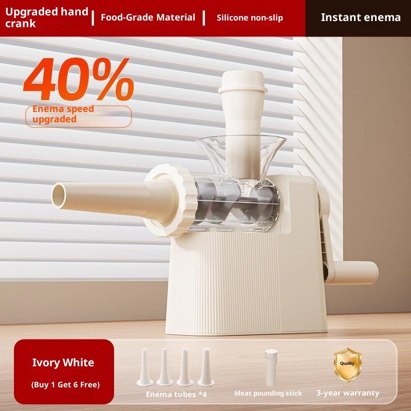 Ручная машина для набивки колбас Мясорубка Наполнитель С 4 насадками для домашнего производства