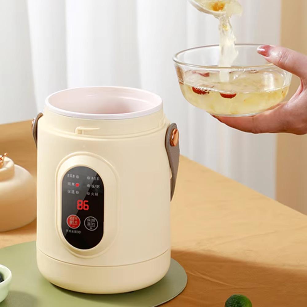 Folding Handle Small Travel Rice Cooker US Plug Heated Lunch Box Winter