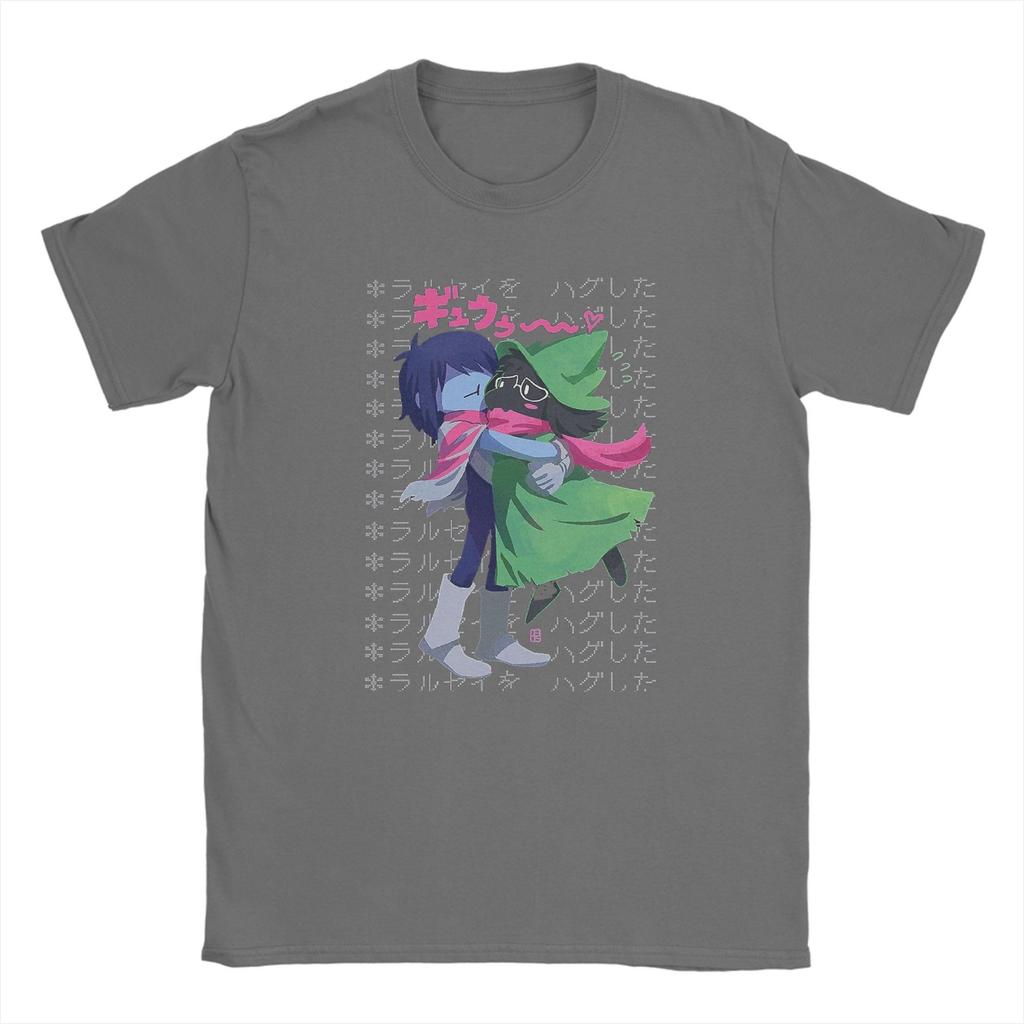 Новинка Футболки Deltarune Крис и Ралзей Мужские Футболки с круглым вырезом из чистого хлопка Футболки с коротким рукавом Топы больших размеров