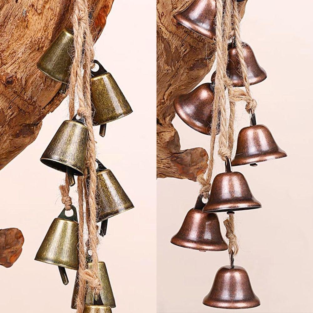 Loud Metal Wind Chime Hanging Christmas Bell String Bells Crafts Iron Cow Bells Home Decor