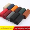 High-Elastic Leather Hand-Sewn Universal Steering Wheel Cover for All Seasons
