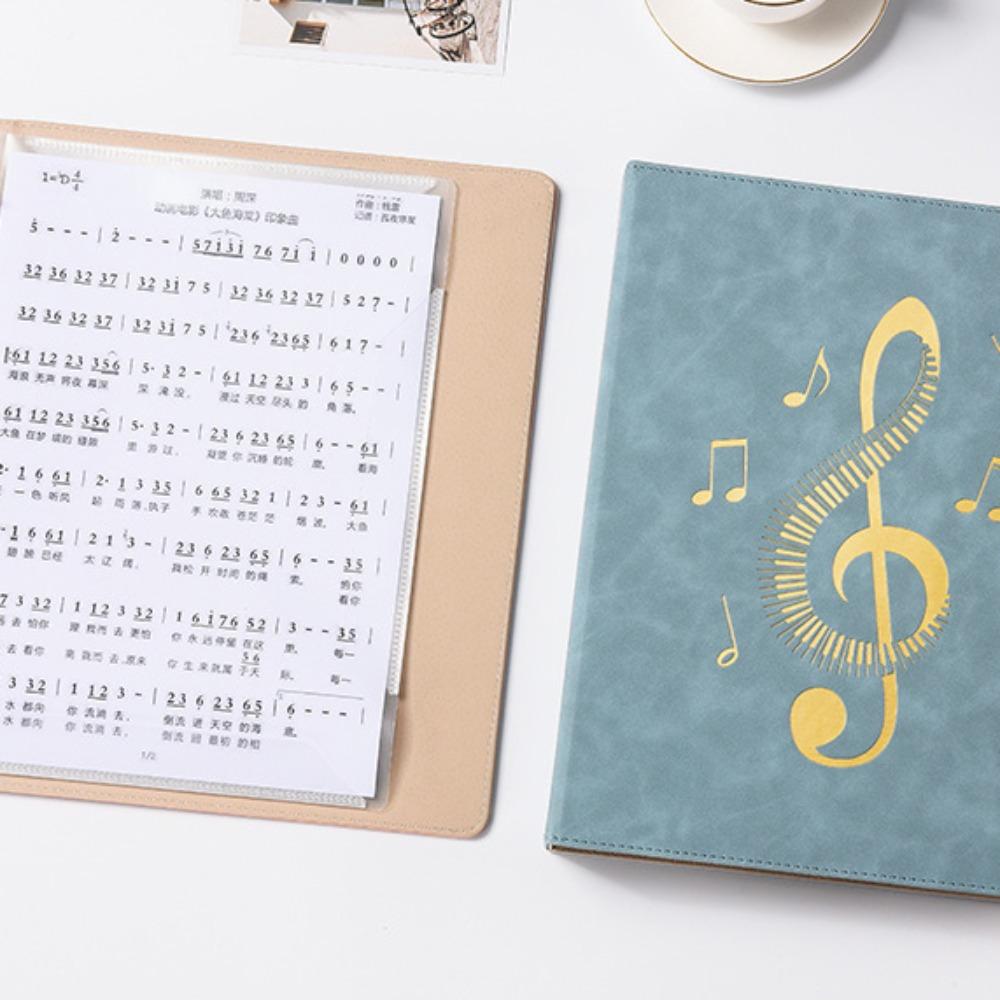Гибкая папка для нот на кольцах, съемный зажим для нот формата А4, папка для нот