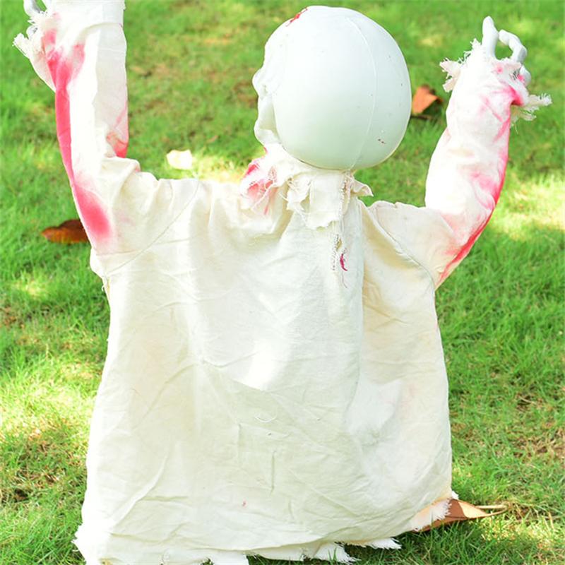 Хэллоуин Голосовое управление Качели Призрак Ужас Кукла Декор Для Вставки Страшный Реквизит Домашний Сад Уличное Украшение