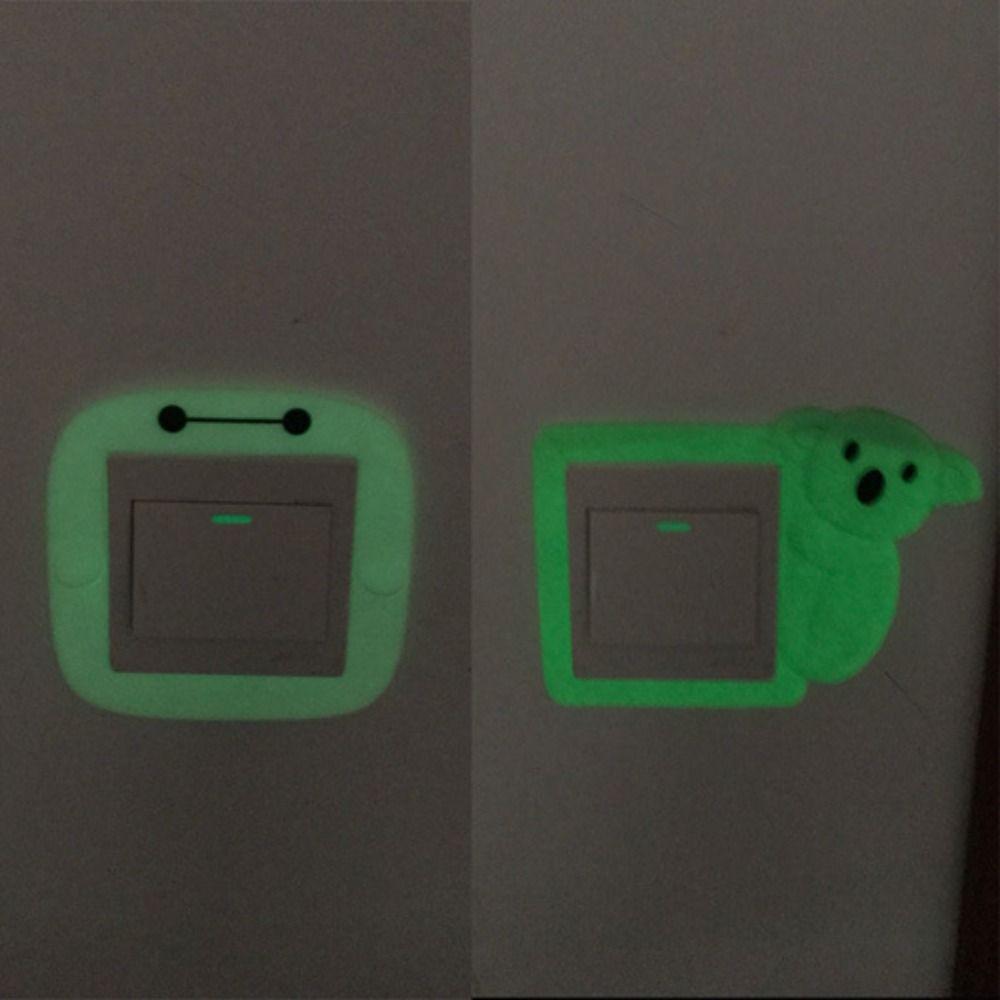 Luminous Switch Protective Cover Silicone Switch Wall Stickers Switch Stickers  Living Room