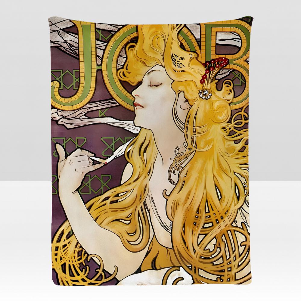 Плед A-Mucha Art Мягкий Фланелевый Плед Для Кровати Спальни Дивана Пикника Плед Приятный Для Кожи Дышащий Подарок Покрывало