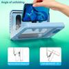 Waterproof Shower Phone Holder with Bluetooth Speaker, Touch Screen Phone Case for Shower, Wall Mounted Phone Holder with 360° Rotation, IPX5 Water