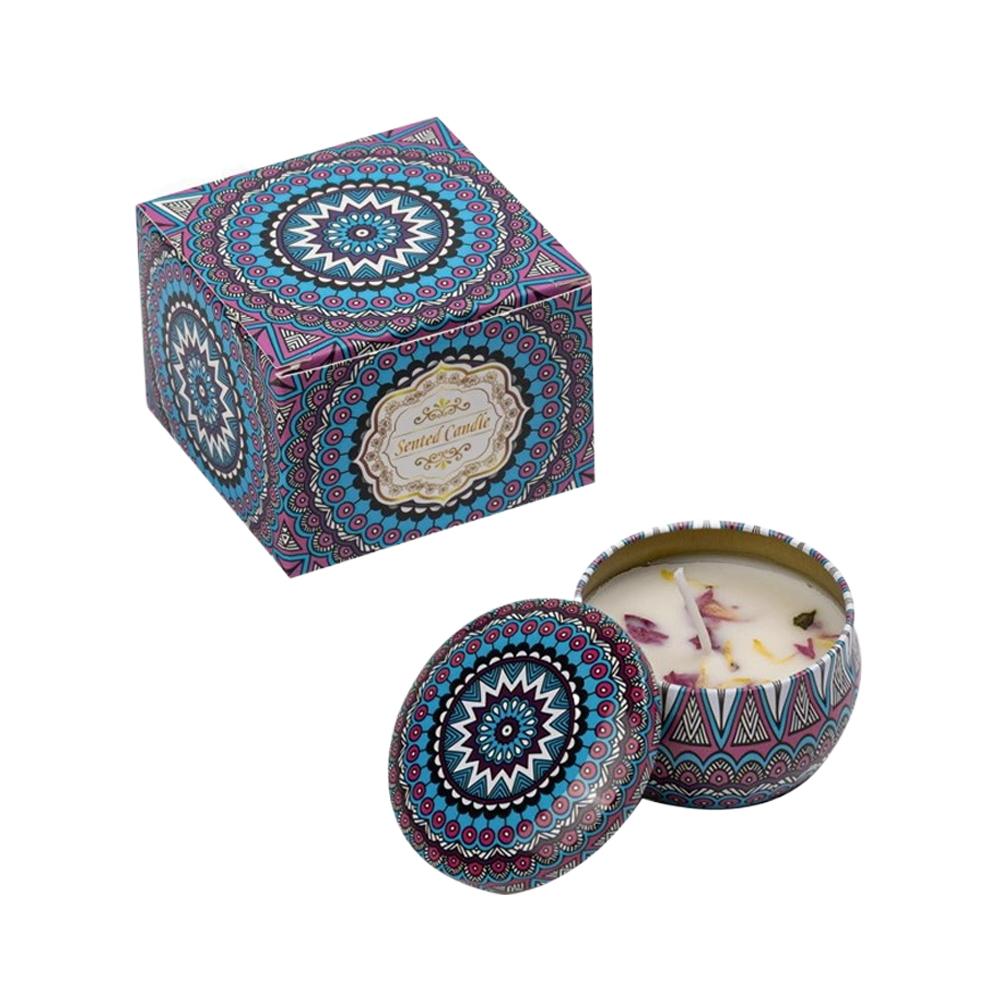 Винтажная ароматическая свеча для ароматерапии из сухих цветов, сочетание соевого воска, масла и эфирного масла, идеальный подарок для подруг