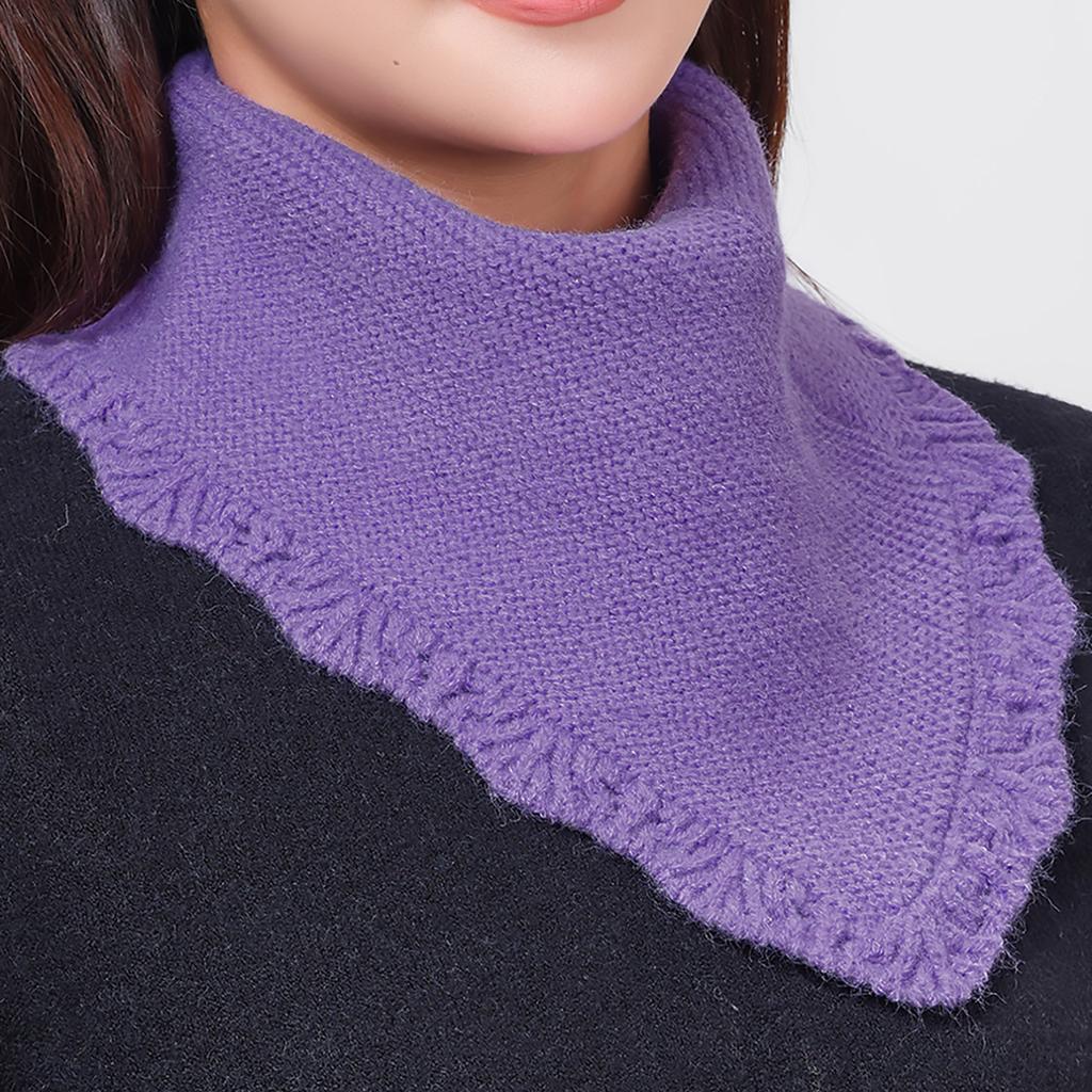 New Detachable Knitted Turtleneck Fake Collar For Women Neck Warmer Autumn Winter Warm Cover Head Neck Knitting False Collar
