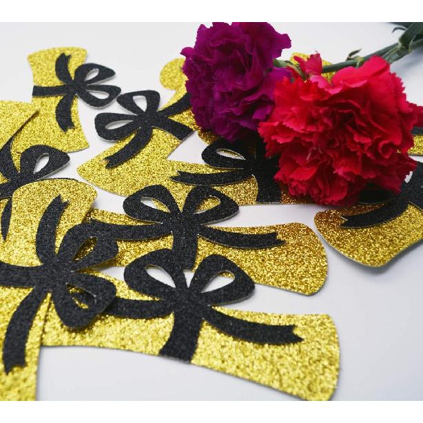 Qttier Diploma Confetti, 12pcs 4 inches Graduation Centerpeices Congrats Grad Party Decorations Graduation Table Decor Class of 2025 High School