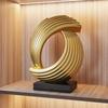 Decorative Figurine Modern Statue Collectible Prosperity Sculpture Tabletop Ornament for Shelf