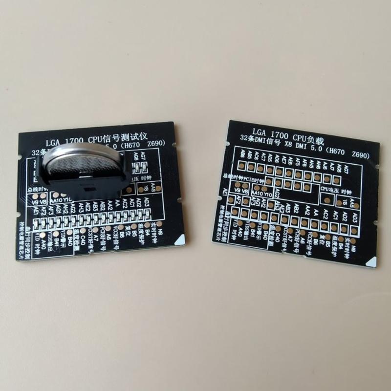 Настольный CPU Socket LGA 1700 X8 DMI 5.0 H670 Z690 Тестер CPU Заглушка Нагрузки Фейковая Нагрузка со Светодиодным Индикатором Ремонтная Плата