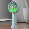Портативный мини-вентилятор с 3 скоростями, регулируемый цветной светодиодный светильник, перезаряжаемый бесшумный ручной настольный охлаждающий вентилятор, летние товары для дома и отдыха на открытом воздухе, товары для путешествий