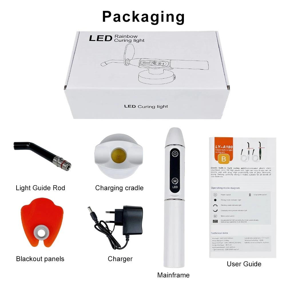 Niceden Стоматологическая беспроводная светодиодная лампа для полимеризации смолы, стоматологическая лаборатория, стоматологические материалы, оборудование