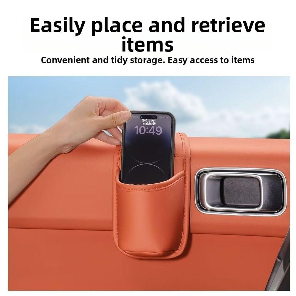 PU Leather Car Cup Holder Multifunctional Car Drink Rack Universal Car Storage Box Seat Back